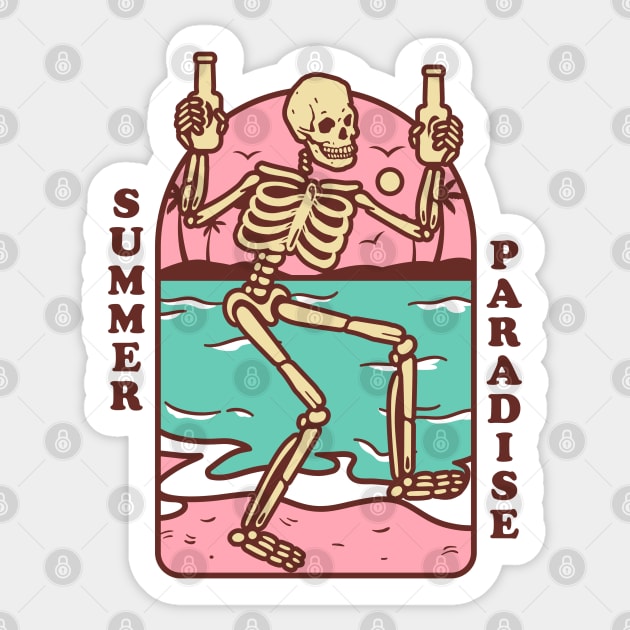 Summer Paradise Sticker by thepinecones